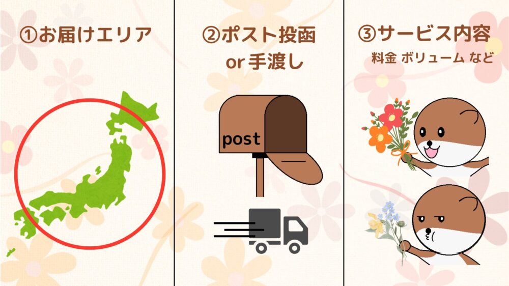 お花の定期便を選ぶ時のポイント