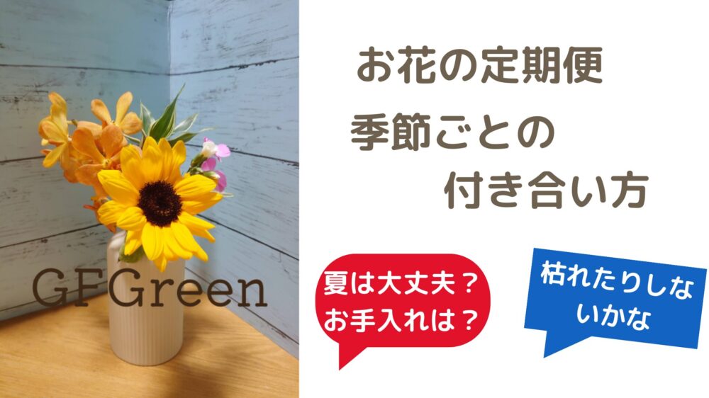 【夏は厳しい！】季節ごとのお花の定期便との付き合い方（神奈川県南部）