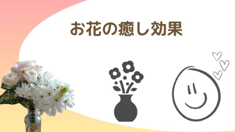 【お花の癒し効果は絶大！】実体験と実証データから分かった１つのこと 