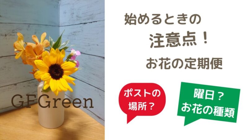 【大丈夫？】お花の定期便を始めるときの注意点と確認事項６つ！ 