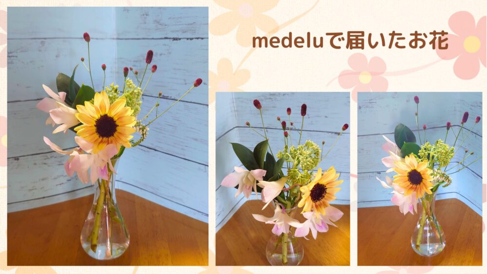 medeluで届いたお花24－08－24